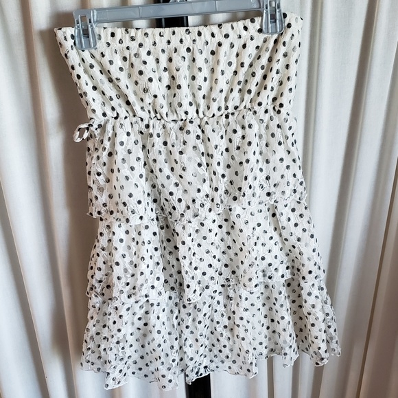 Love J U.S.A. brand large layered polka dot dress - Picture 2 of 3